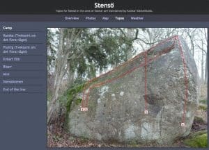 Stensö bouldering